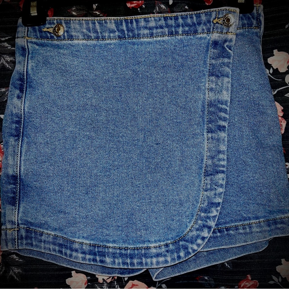 Wild Fable Blue Denim Mini Skirt